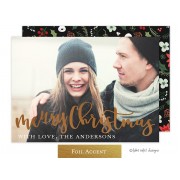 Christmas Digital Photo Cards, Joyous Christmas Script, take note Designs
